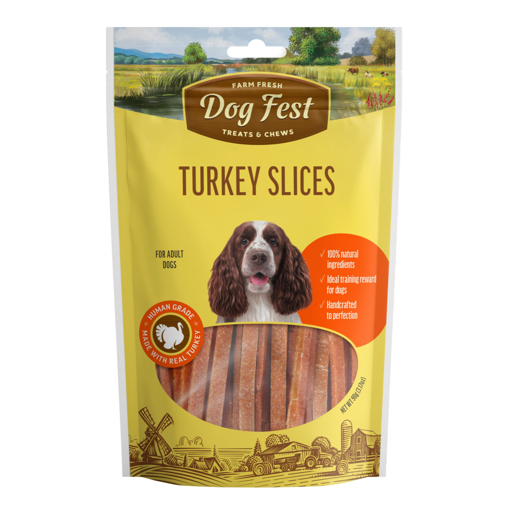 Dogfest Turkey Slices Dog Treats