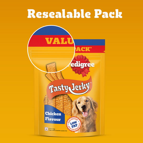 Pedigree Chicken Flavour Tasty Jerky Dog Treat