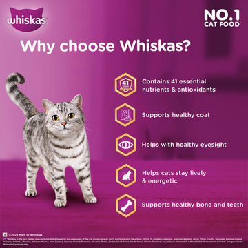 Whiskas Chicken Flavour Cat (Adult 1+) Dry Food