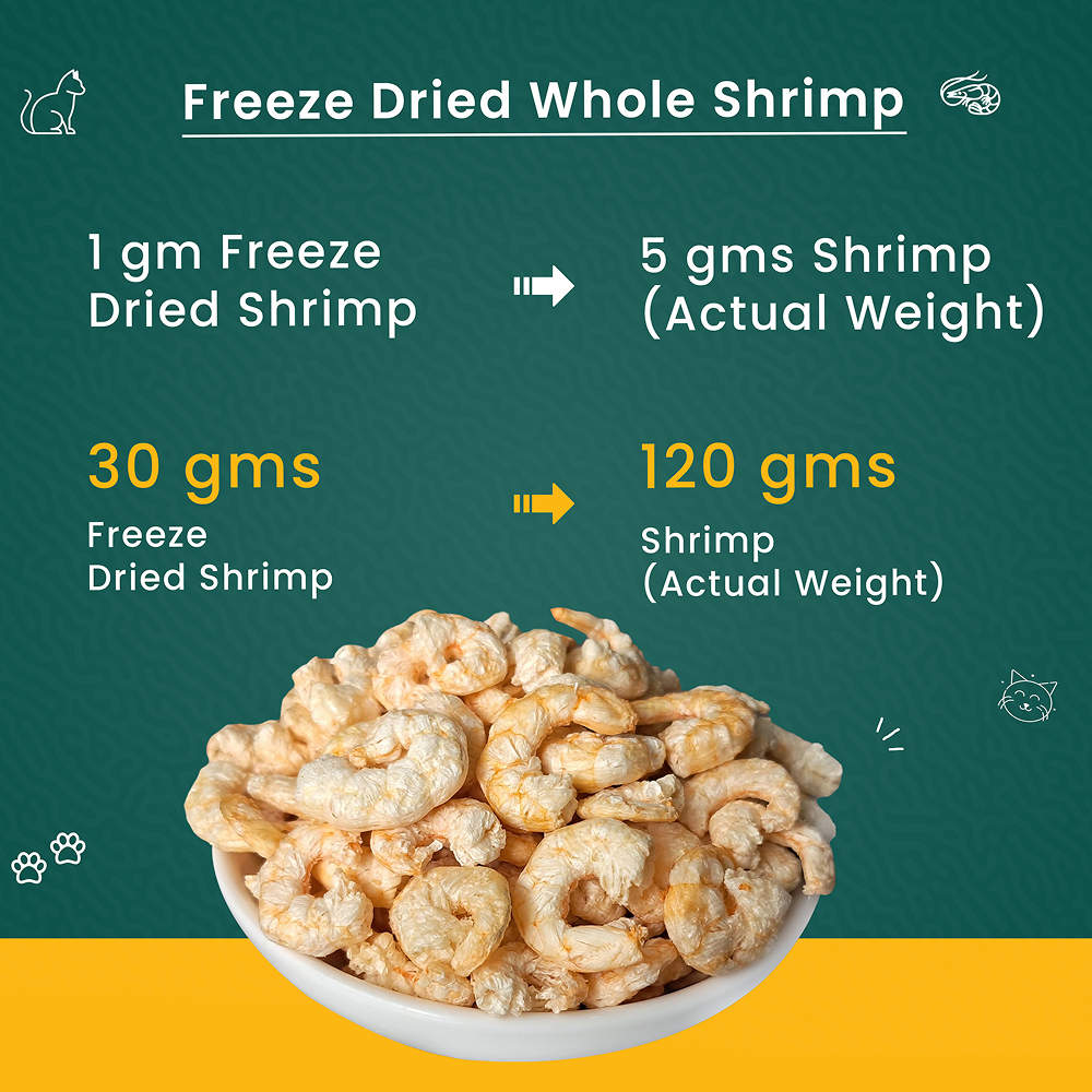 Goofy Tails Freeze Dried Shrimp Cat Treats Cats-Treats & Others Goofy Tails