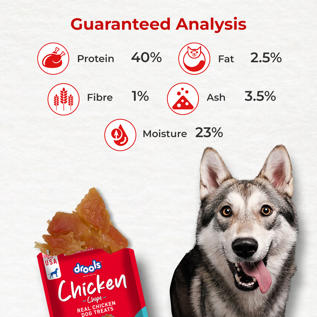 Drools Chicken Chips Dog Treats Dog Treats + Others Drools
