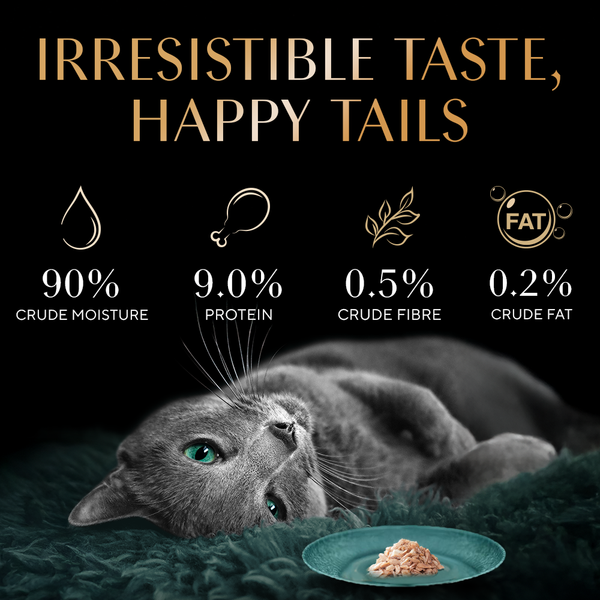 Sheba Dulex Complete Nutrition Tuna Flakes & Salmon In Gravy Cat Wet Food