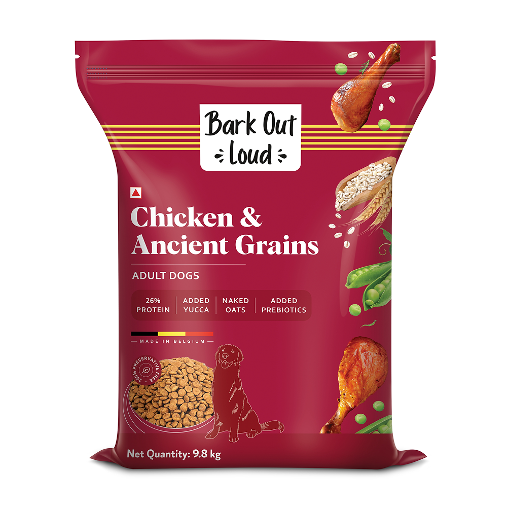 Bark Out Loud Chicken & Ancient Grains Adult Dog Dry Food Dogs- Dry Food Bark Out Loud 9.8kg