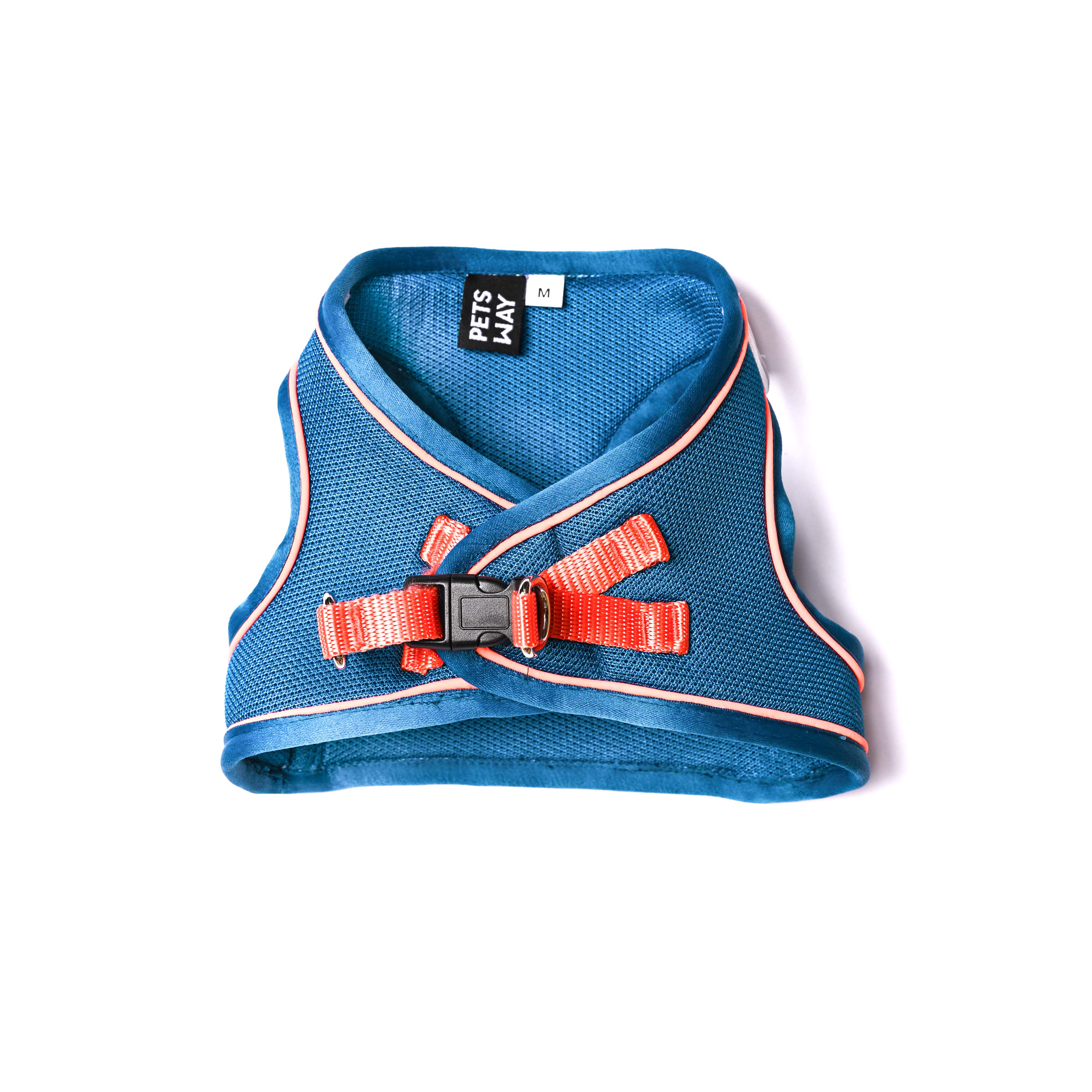 Pets Way Air Mesh Harness for Puppies & Small Dogs (Blue) Dogs-Collar, Leashes, harnesses Pets Way