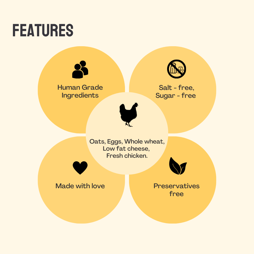 Floof & Co Classic Chicken Cheese Dog Treats (Buy 1 Get 1) Dog Treats + Others Floof & Co