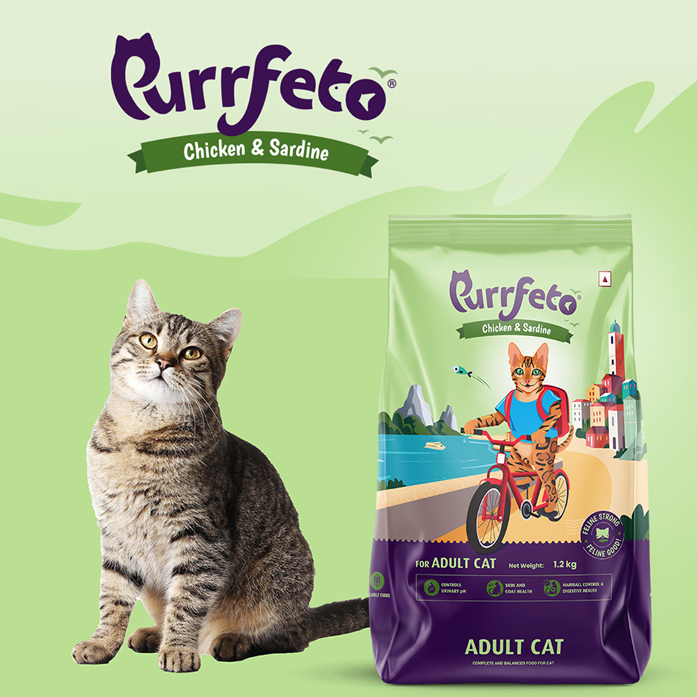 Purrfeto Chicken and Sardine Adult Cat Dry Food Cats- Dry food Purrfeto