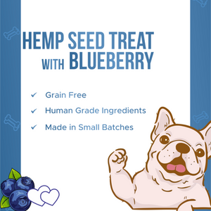 Healing Leaf Hemp Blueberry Dog Treats