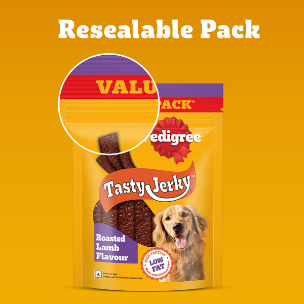 Pedigree Roasted Lamb Tasty Jerky Dog Treat