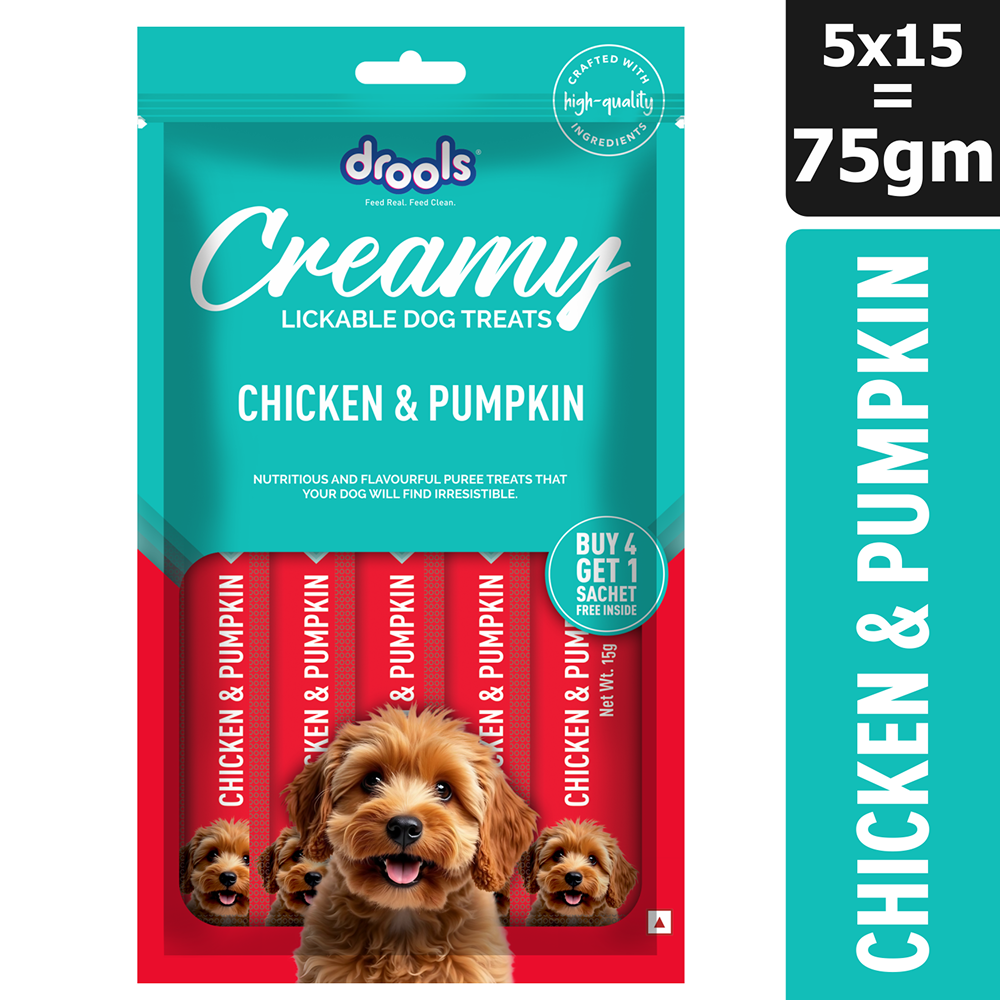 Drools Chicken & Pumpkin Creamy Dog Treats Dog Treats + Others Drools