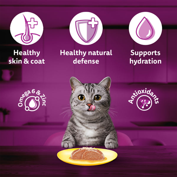 Whiskas Junior Tuna and Chicken Meat in Jelly Flavour Adult (1+ years) Cat Wet Food