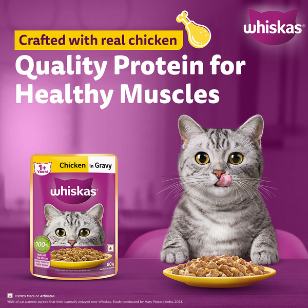 Whiskas Chicken in Gravy Adult Cat Wet Food