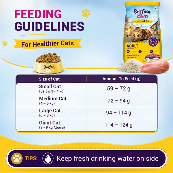 Purrfeto.com Chicken and Rice Adult Cat Dry Food