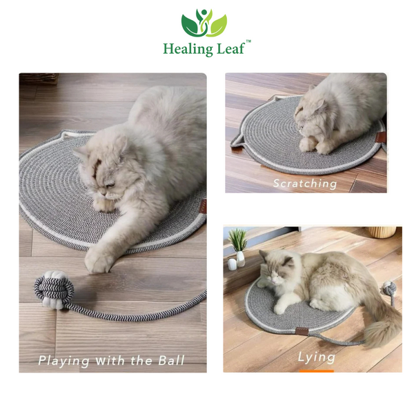 Healing Leaf Eco friendly Scratching Mat for Cats