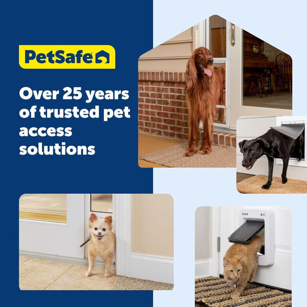 PetSafe Staywell Aluminium Medium Pet Door for Dogs and Cats (White)