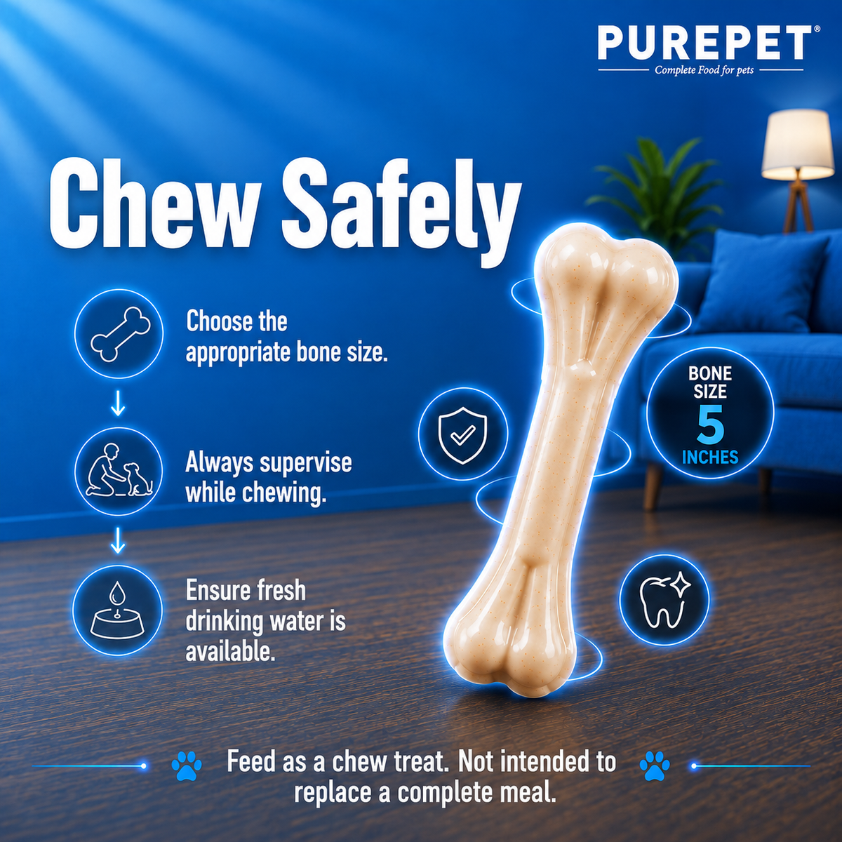 Purepet Chew Bone Dog Treats Dog Treats + Others Purepet