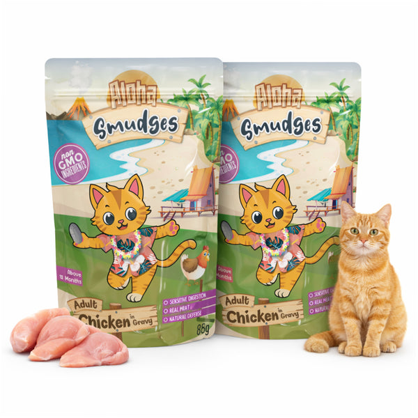 Aloha Smudges Chicken in Gravy Adult Cat Wet Food