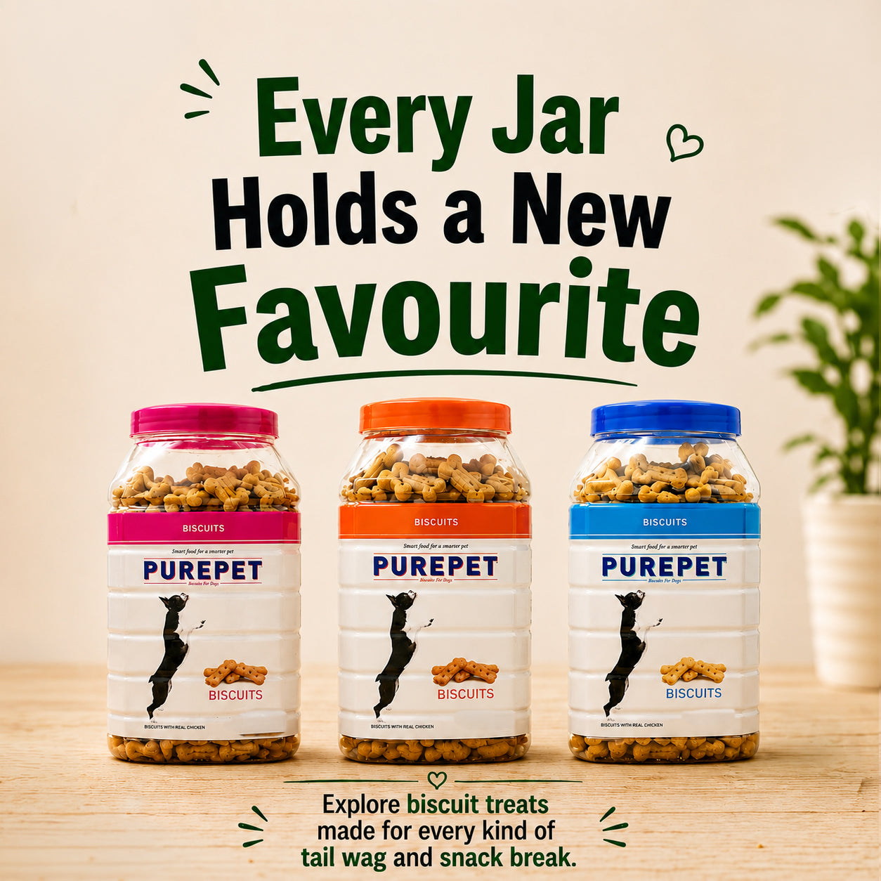 Purepet 100% Vegeterian Biscuit Dog Treats Dog Treats + Others Purepet