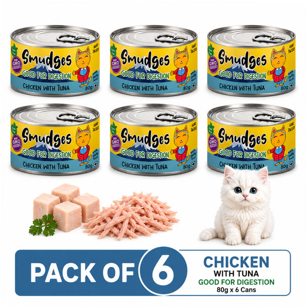 Smudges Chicken Flakes with Tuna in Soft Jelly Adult Cat Wet Food