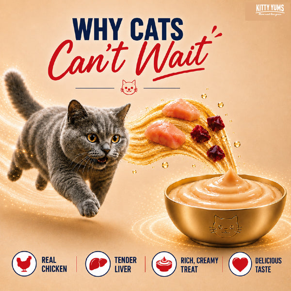 Kitty Yums Crab & Chicken Creamy Cat Treats