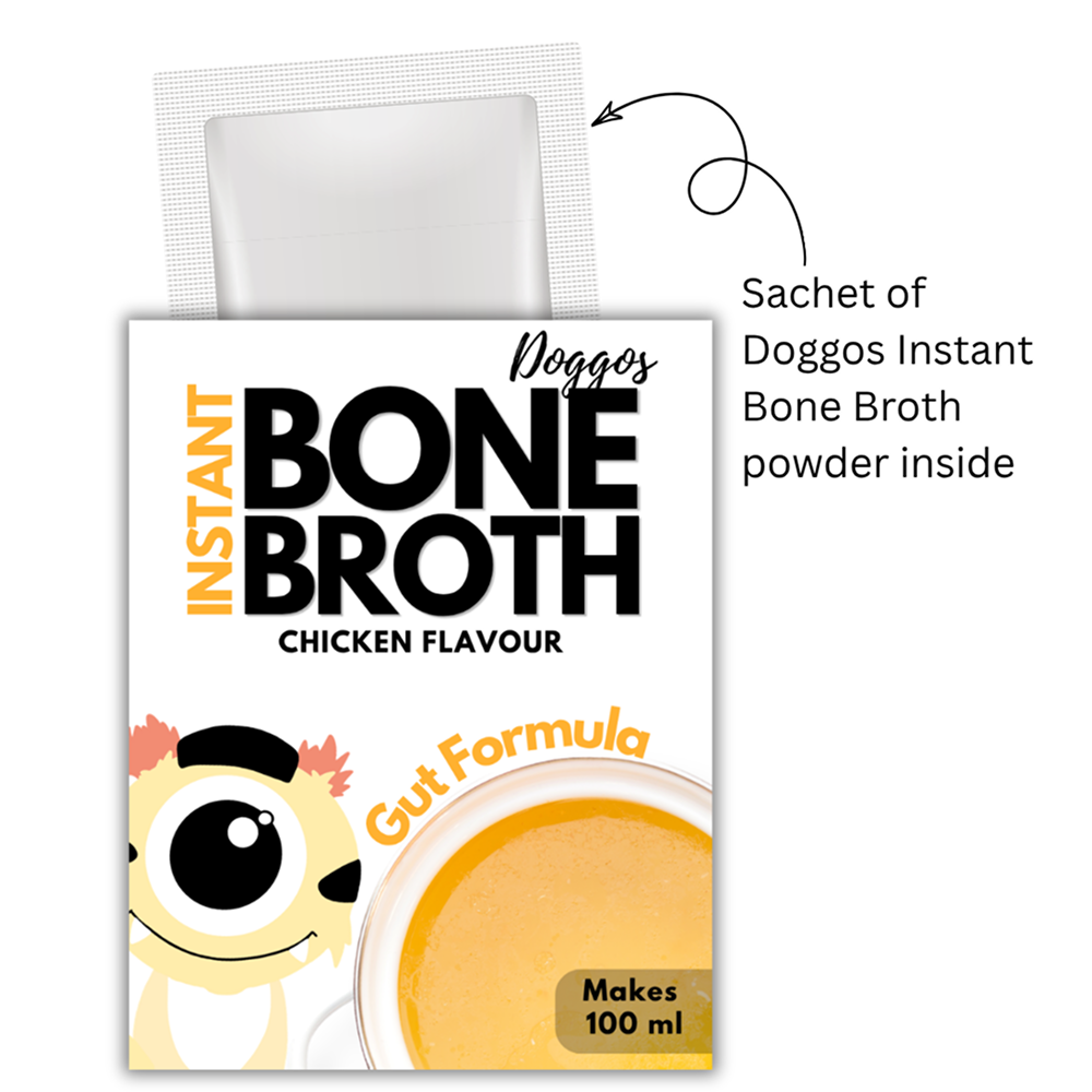 Doggos Instant Chicken Bone Broth Gut Formula (Makes 100ml) for Cats and Dogs