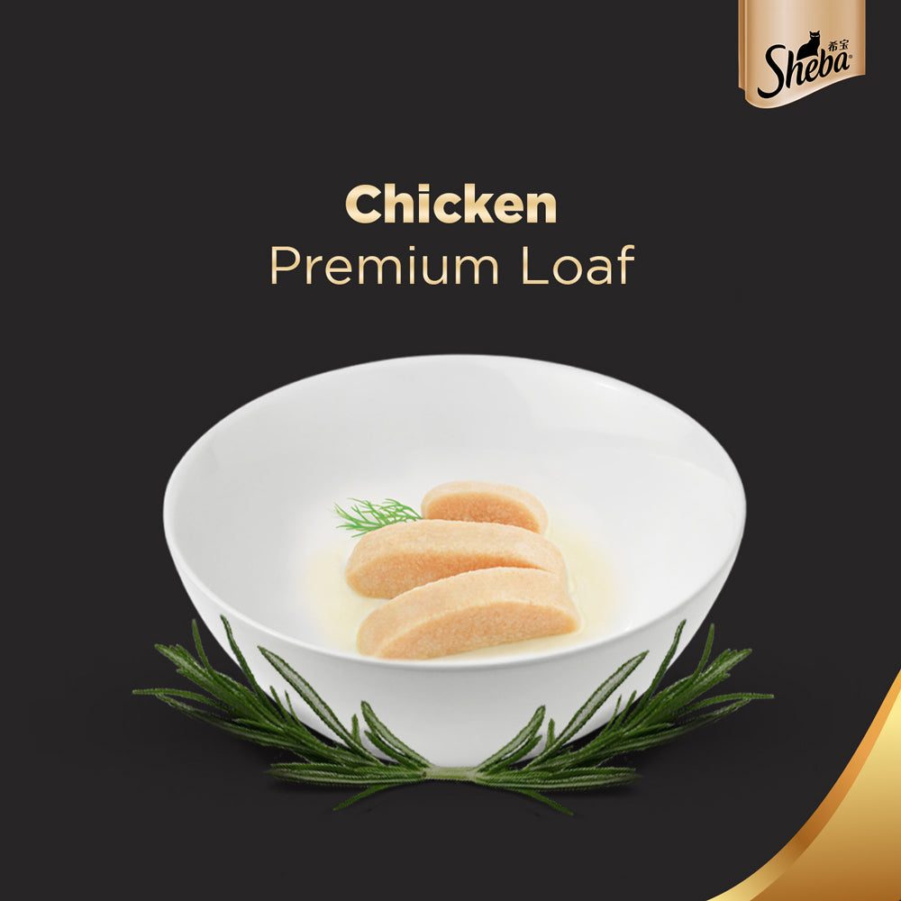 Sheba Chicken Loaf Rich Premium Adult Fine Cat Wet Food