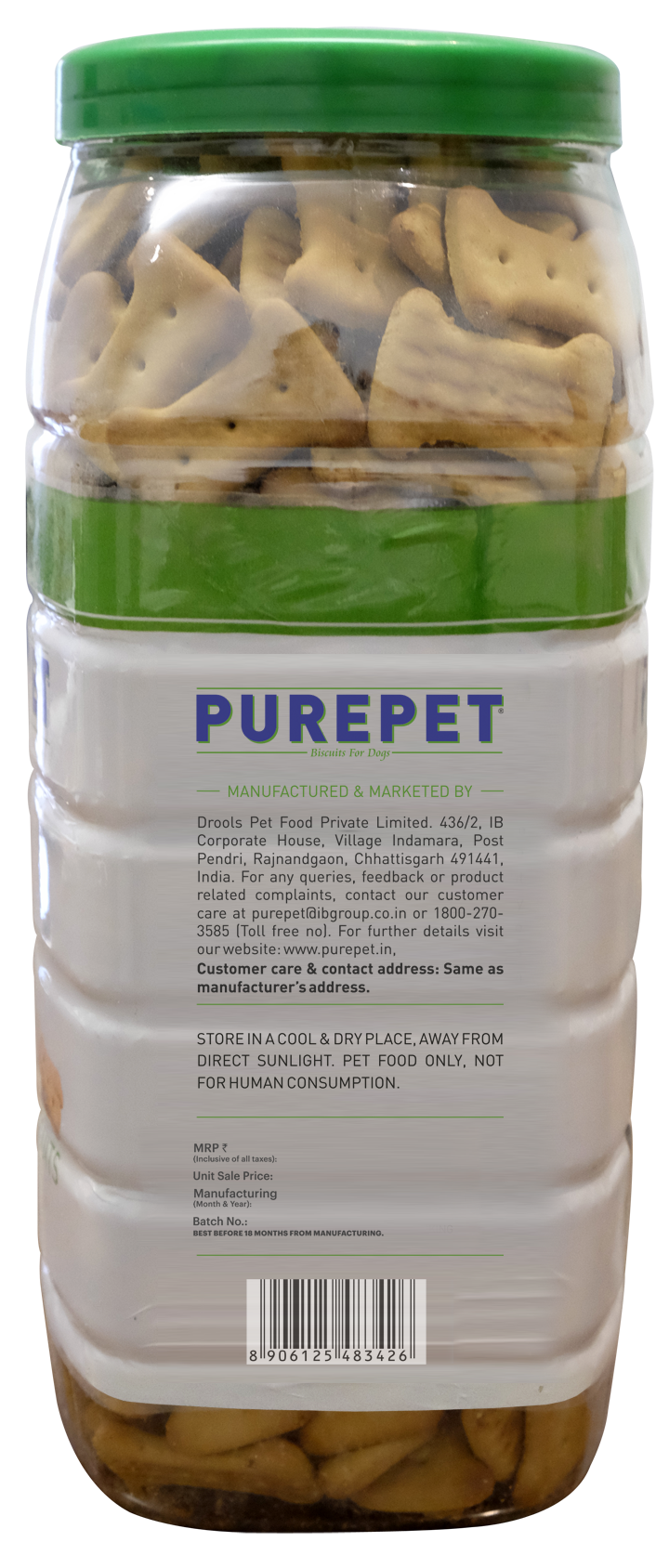 Purepet 100% Vegeterian Biscuit Dog Treats Dog Treats + Others Purepet