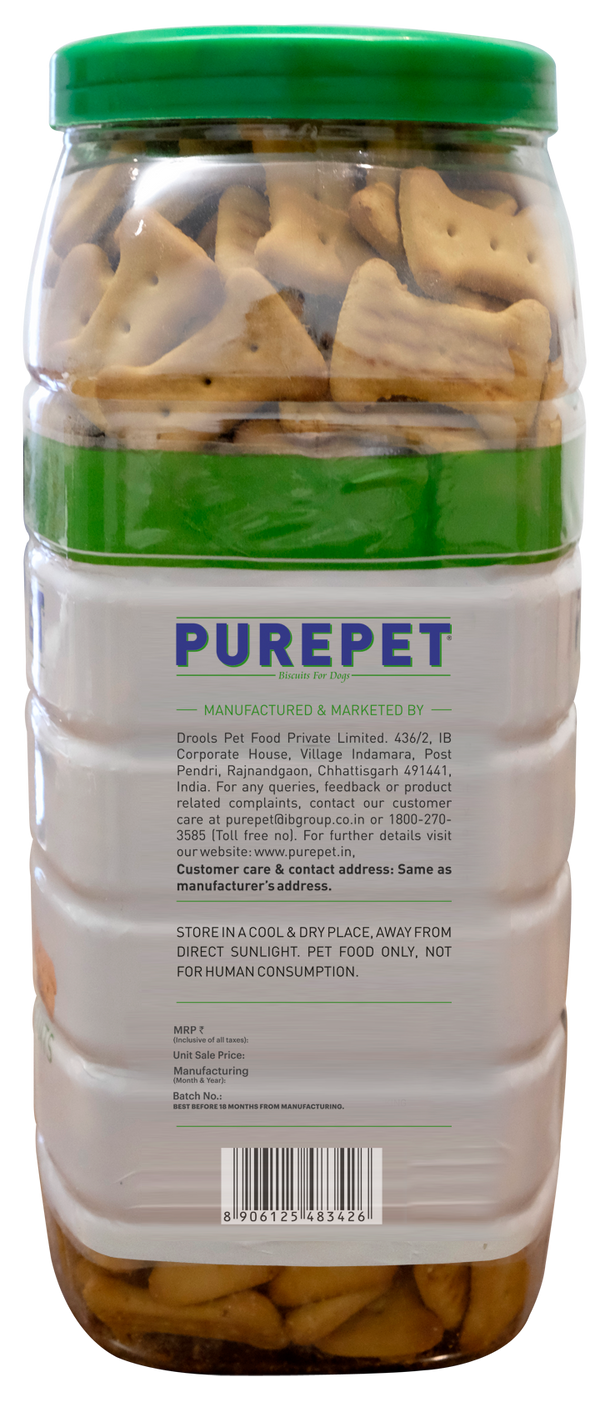 Purepet 100% Vegeterian Biscuit Dog Treats