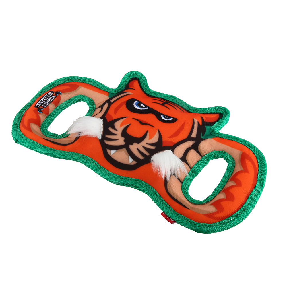 GiGwi Mighty Challenge Tiger Toy for Dogs (Orange/Blue) Dogs-Toys GiGwi M/L