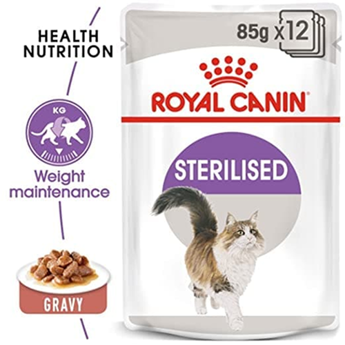 Royal Canin Sterilised/Neutered 37 and Gravy Adult Cat Wet Food Combo