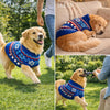 Dogobow Aztec Sweater for Dogs and Cats (Blue) (Get a Bow Free) Both-Clothing & Accessories Dogobow Dropship