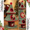 Furrlovers Christmas Tree Multi Level Cat Tower with Condo Hideouts & Scratching Posts(Green) Cats-Toys Furrlovers Dropship