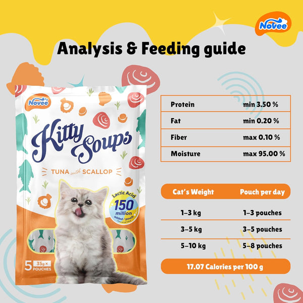 Novee Kitty Tuna with Scallop Soup Cat Treats