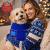 Dogobow Aztec Sweater for Dogs and Cats (Blue) (Get a Bow Free) Both-Clothing & Accessories Dogobow Dropship