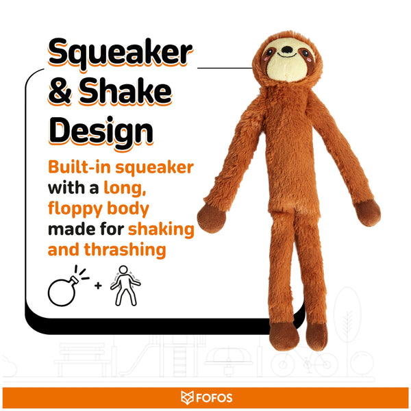 Fofos Sloth and Sheep Rope Tug Toy for Dogs