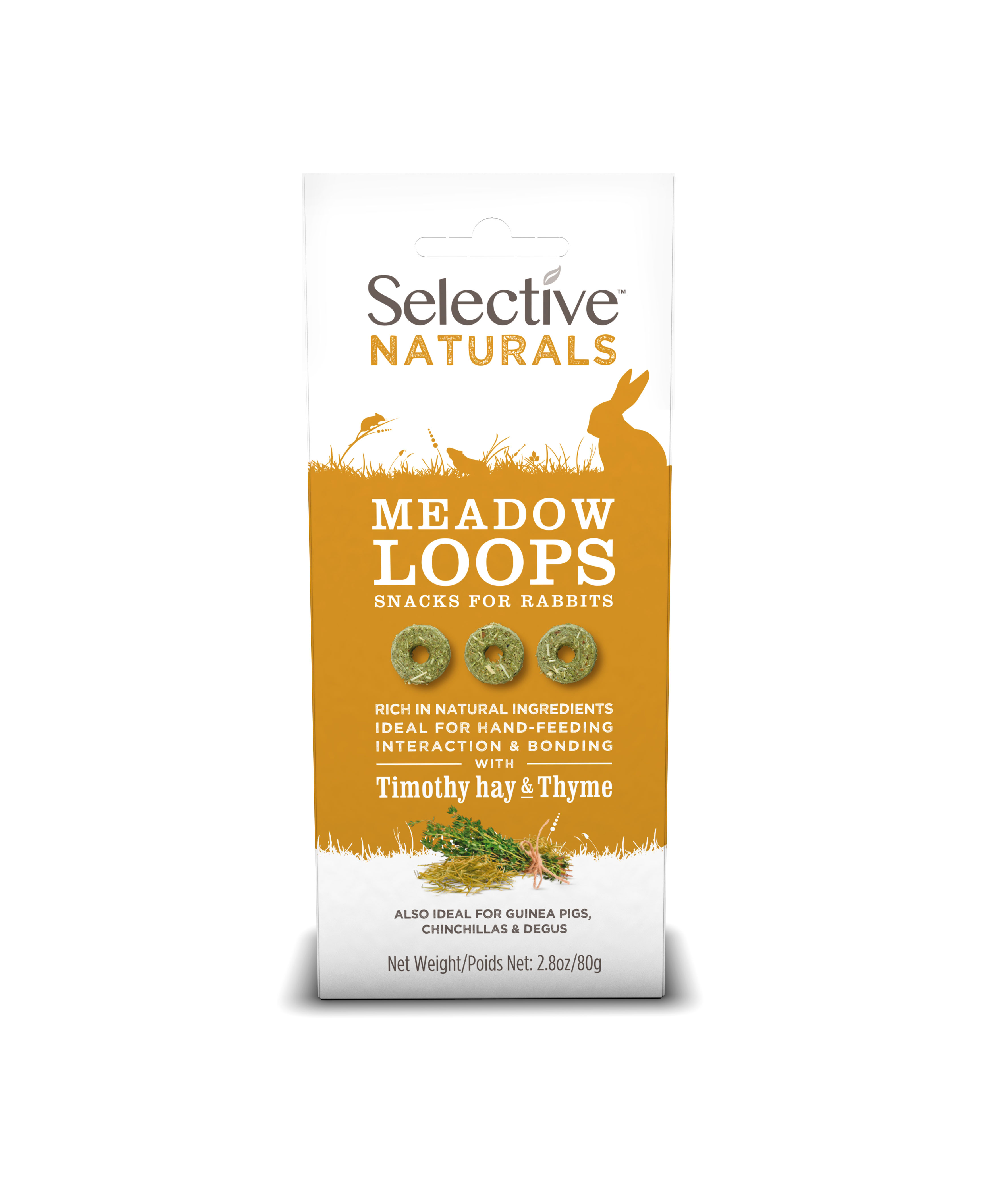 Selective Naturals Meadow Loops for Rabbits Rabbits Science Selective 80g