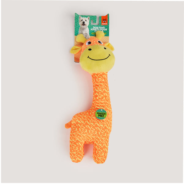 Fofos Giraffe Flyknit Toy for Dogs (Orange)