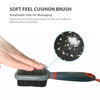 GiGwi Double Sided Brush with Bristles and Pins for Dogs and Cats (Black) Dogs-Grooming Supplies GiGwi