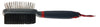 GiGwi Double Sided Brush with Bristles and Pins for Dogs and Cats (Black) Dogs-Grooming Supplies GiGwi