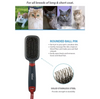 GiGwi Double Sided Brush with Bristles and Pins for Dogs and Cats (Black) Dogs-Grooming Supplies GiGwi