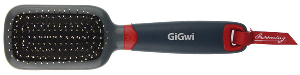 GiGwi Massage Brush With Pins For Dogs and Cats (Black)