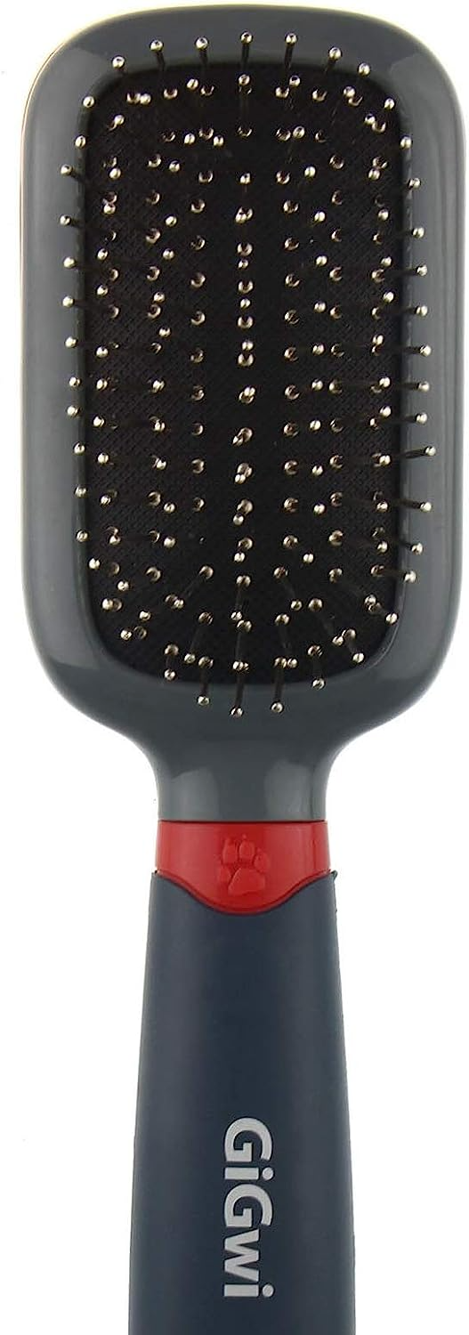 GiGwi Massage Brush With Pins For Dogs and Cats (Black)