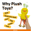 Fofos Easter Duck Noodle Plush Rope Toy for Dogs Dogs-Toys FOFOS