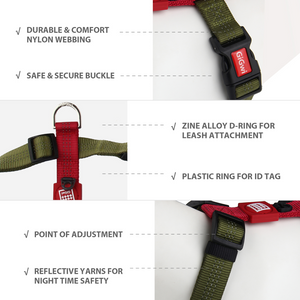 GiGwi Classic Line Harness for Dogs (Red)