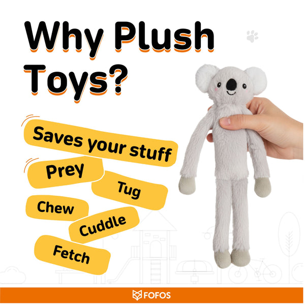 Fofos Duck and Koala Rope Tug Toy for Dogs