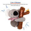 GiGwi Shaking Fun Koala Toy for Dogs (Brown/Grey) Dogs-Toys GiGwi