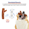GiGwi Shaking Fun Raccoon Toy for Dogs (Brown & Dark Green) Dogs-Toys GiGwi
