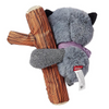 GiGwi Shaking Fun Raccoon Toy for Dogs (Brown & Dark Green) Dogs-Toys GiGwi