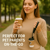 Talking Dog Club Coffee Cup Poop Bag Holder for Dogs and Cats (Brown/White) Dogs-Health & Wellness Talking Dog Club Dropship