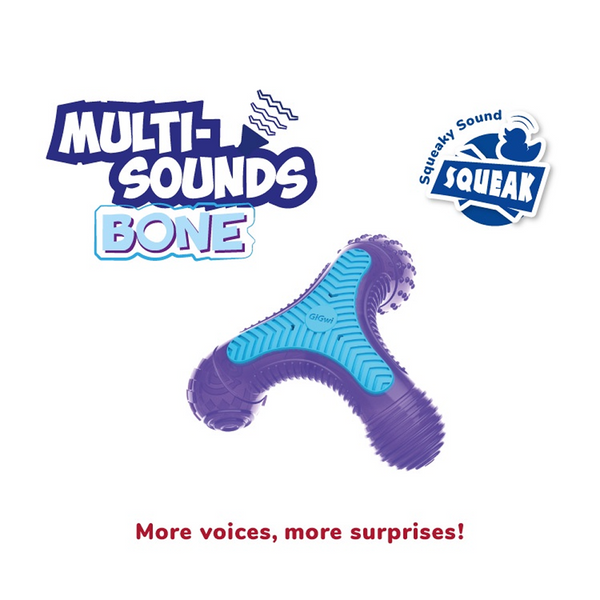 GiGwi Multi-Sounds Bone Toy for Dogs