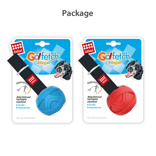 GiGwi Go! Fetch Slinger Ball Toy for Dogs (Red)